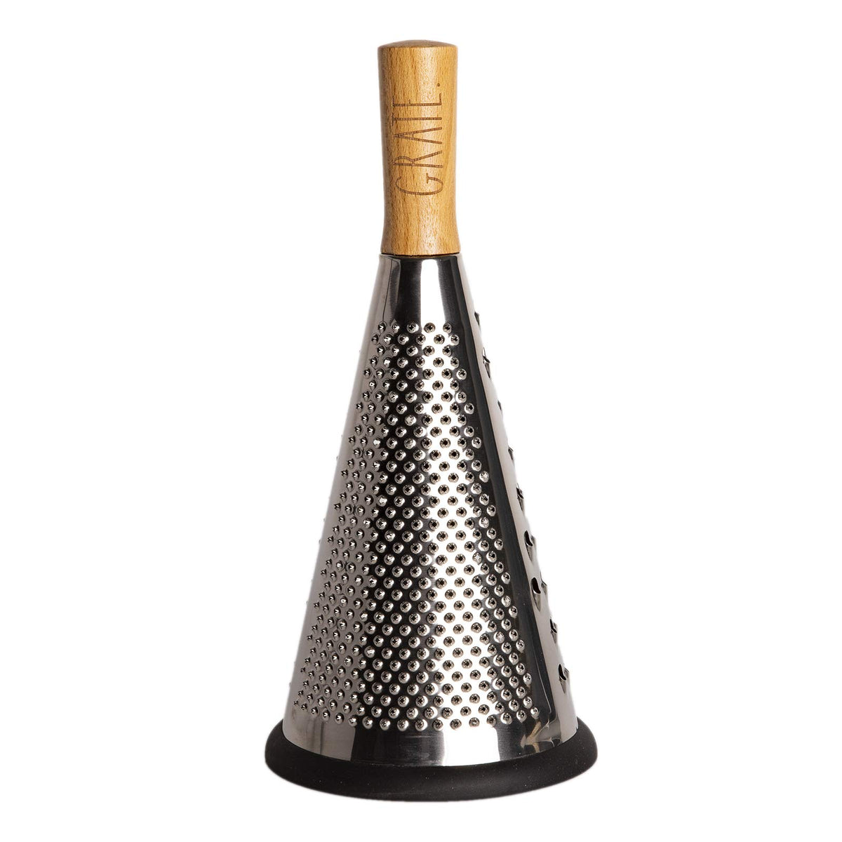 Rae Dunn Everyday Collection Multifunction Grater- Stainless Steel Grater and Zester for Cheese, Spices, Vegetables, Cream
