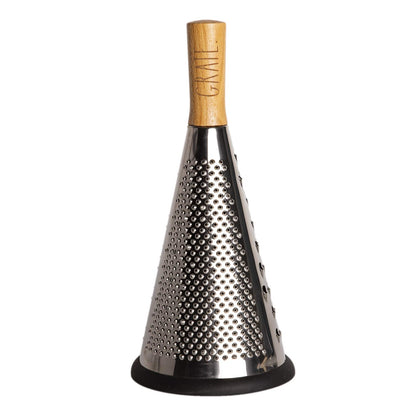 Rae Dunn Everyday Collection Multifunction Grater- Stainless Steel Grater and Zester for Cheese, Spices, Vegetables, Cream