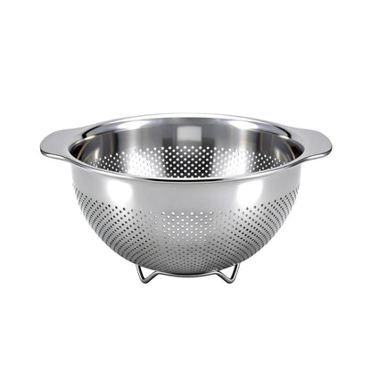 Stainless Steel Colander for Kitchen with Handle for Pasta (3QT)