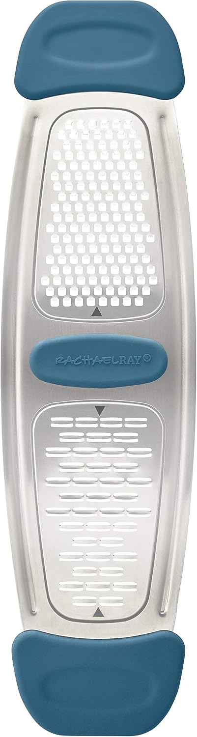 Rachael Ray Multi Stainless Steel Grater, Marine Blue, Small