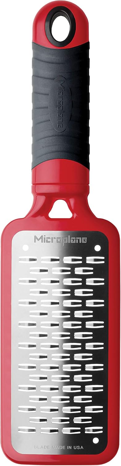 Microplane Home Series Multipurpose Coarse Grater - Easy to Use, Perfect for Everyday Cooking (Black)