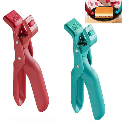 2PCS Hot Plate Grippers,anti scald bowl Stainless Steel holder clip,non-slip hot plate gripper tongs,multi-function anti-scald bowl clip for kitchen