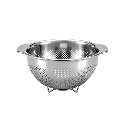 Stainless Steel Colander for Kitchen with Handle for Pasta (3QT)