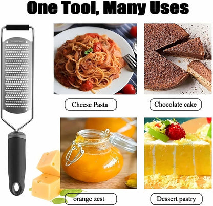 Cheese Grater & Lemon Zester,Stainless Steel Hand Grater for Garlic
