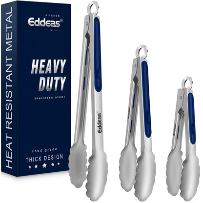 Kitchen Tongs Up To 600°F Silicone Tongs for Cooking 3Pcs 7,9,12 IN