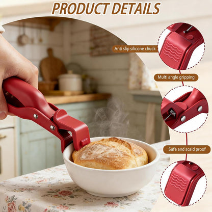 Bowl Holders for Hot Food, 2-Pack Silicone Hot Plate Grippers