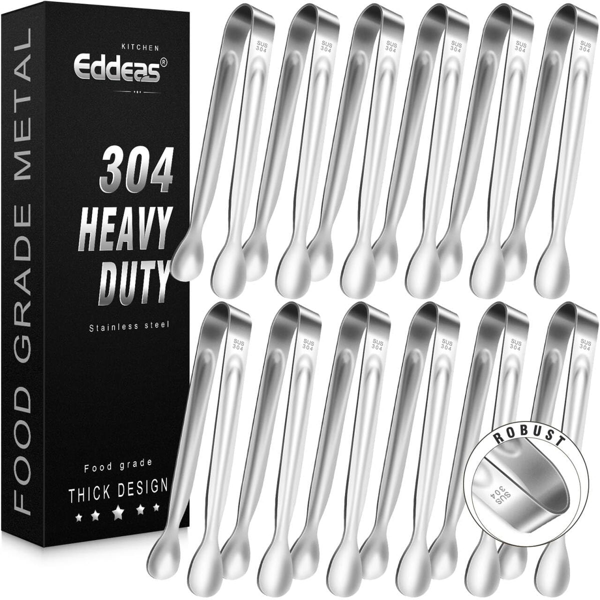 Kitchen Tongs Up To 600°F Silicone Tongs for Cooking 3Pcs 7,9,12 IN