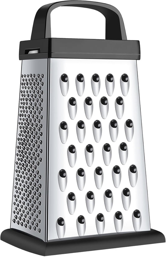 Kaishun Mini Cheese Grater,4-Sided Box Grater for Cheese, Vegetable & Fruit