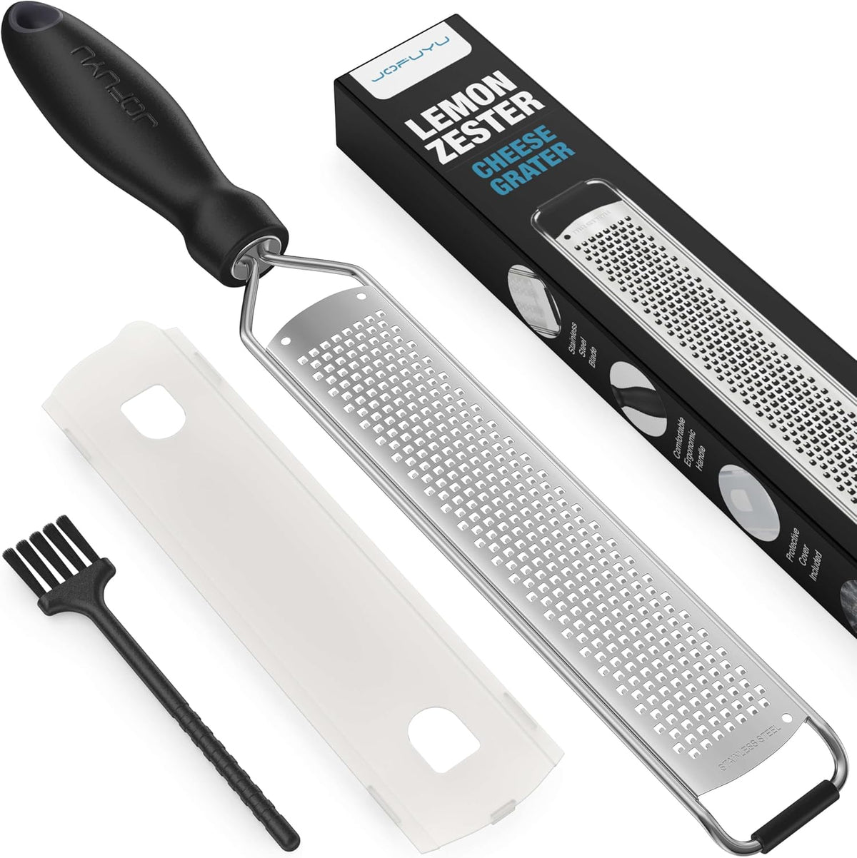 Lemon Zester Grater, Stainless Steel Zester Grater with Handle