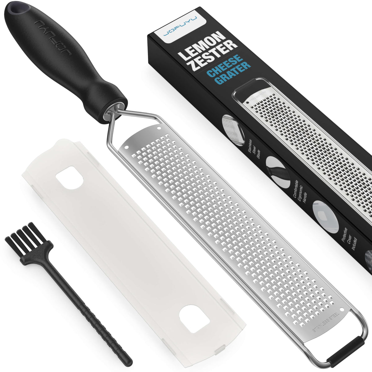 Lemon Zester Grater, Stainless Steel Zester Grater with Handle