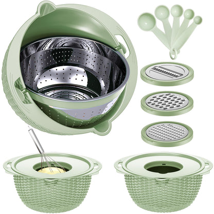 Over the Sink Colander - Strainers and Colanders - Sink Strainer Basket - Expandable Fine Mesh Strainer with Rubber Grip for Veggie, Fruits, Pasta, Home Kitchen Essentials (9.5W x 13.4-21.3L x 3.3H)