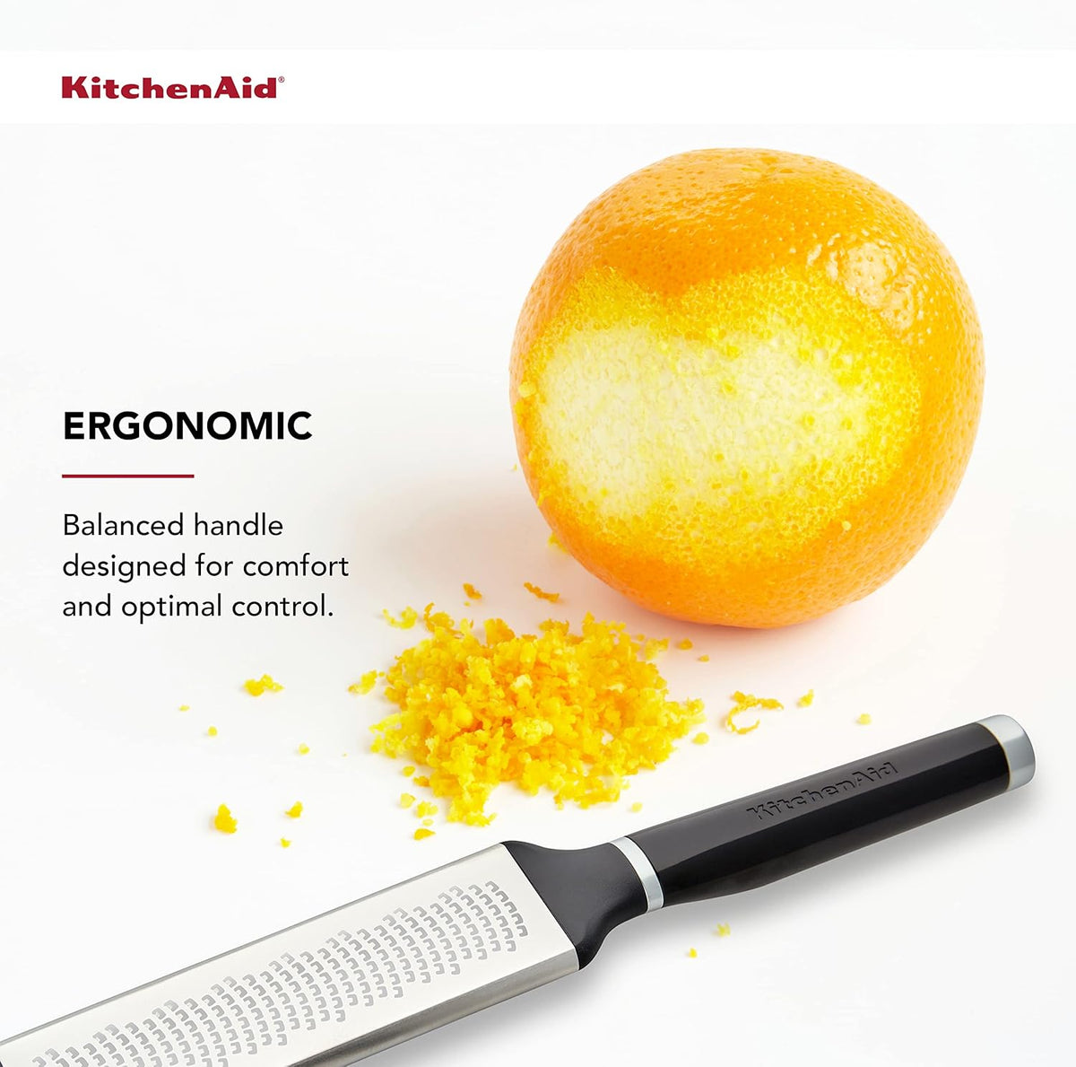 KitchenAid KE321OHOBA Classic Etched Fine Grater, One Size, Black 2