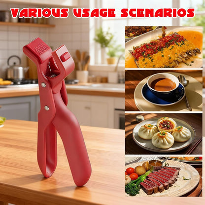 Hot Plate Gripper Lifters Tongs, Hot Plate Gripper Tongs, Multi-function Anti-Scald Bowl Clip,Silicone Non-slip Hot Dish Plate Holder for Bowls,Pans,Dishes, Kitchen Utensil (3Pcs)
