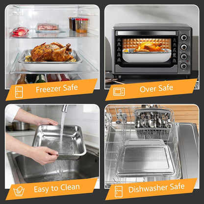 9.45’’ 10.23’’ Oil Filter Trays, Stainless Steel Air Fryer Mesh Pan