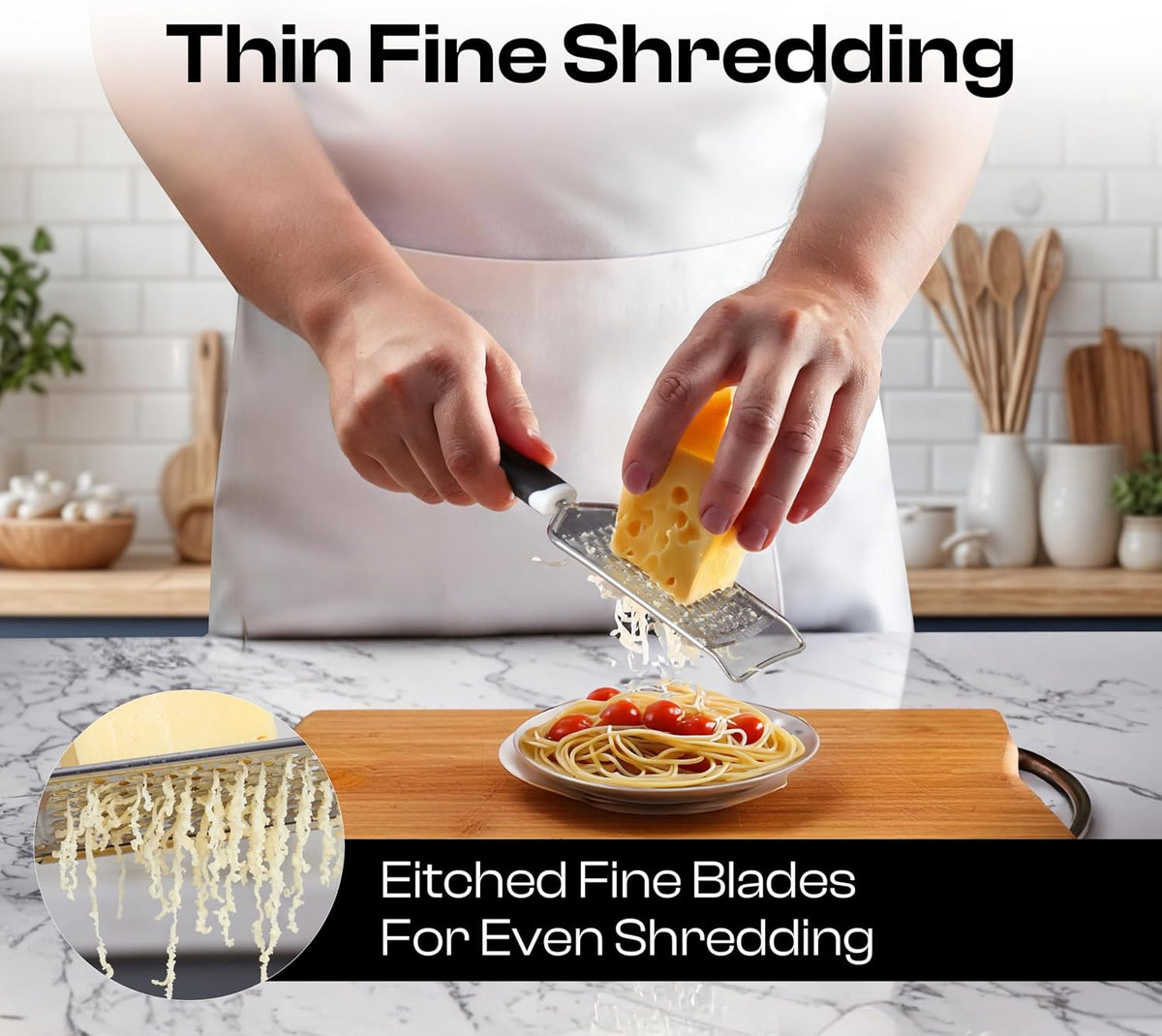 Handheld Cheese Grater & Cheese Shredder – Stainless Steel, Rust-Proof