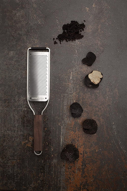 Microplane Master Series Wood Handle Stainless Steel Frame Fine Blade Cheese Grater