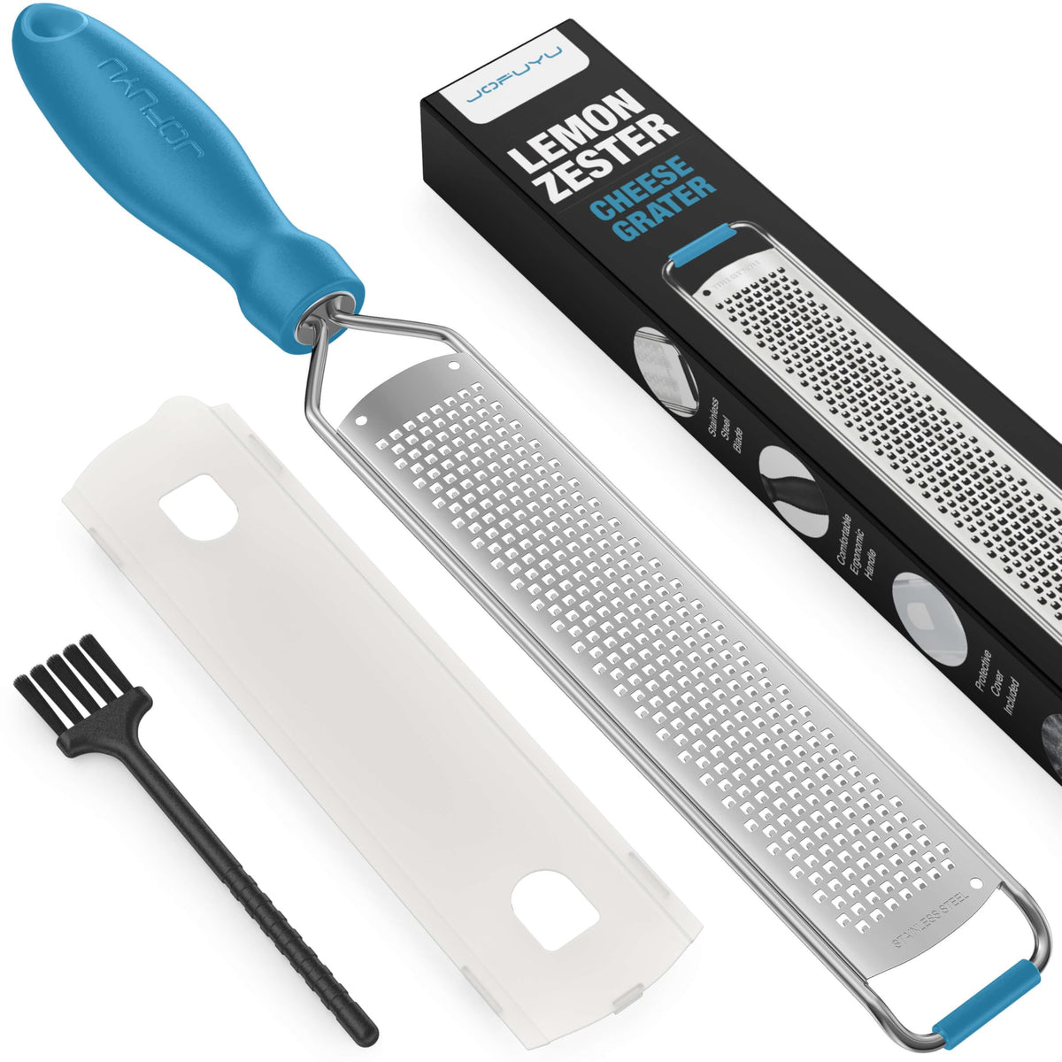 Lemon Zester Grater, Stainless Steel Zester Grater with Handle