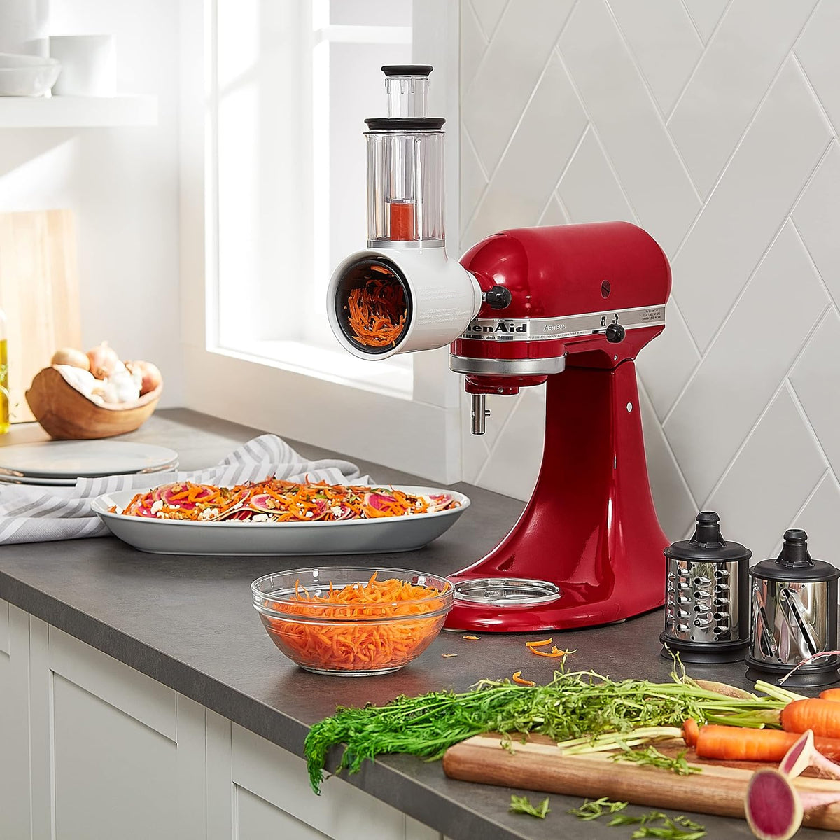 KitchenAid KSMVSA Fresh Prep Slicer and Shredder Attachment